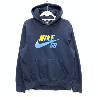 【中古品】【メンズ】 NIKE SB×NBA ICON PULLOVER HOODIE プルオーバーフーディー パーカー トップス ブランド 古着 148-241006-gm-14-fuz サイズ：L カラー：ネイビー 万代Net店