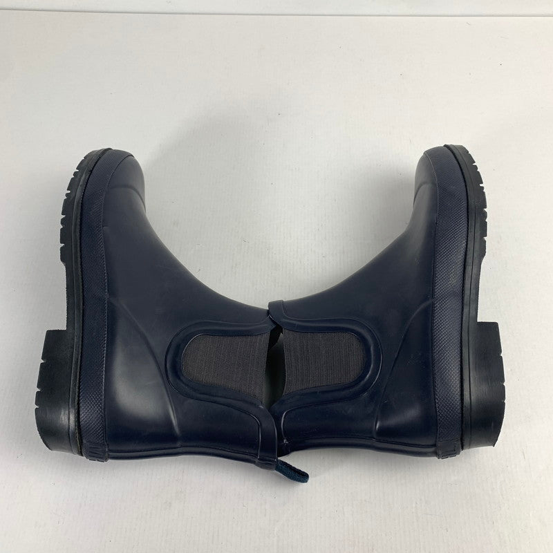 【中古品】【レディース】 MHL エムエイチエル レインブーツ 靴 レインシューズ 雨靴 防水 長靴 サイドゴア 167-260130-mh-07-fuz サイズ：6/39(24.5～25.0cm) カラー：ネイビー 万代Net店