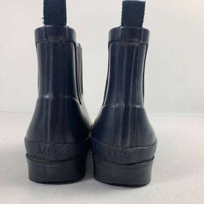 【中古品】【レディース】 MHL エムエイチエル レインブーツ 靴 レインシューズ 雨靴 防水 長靴 サイドゴア 167-260130-mh-07-fuz サイズ：6/39(24.5～25.0cm) カラー：ネイビー 万代Net店