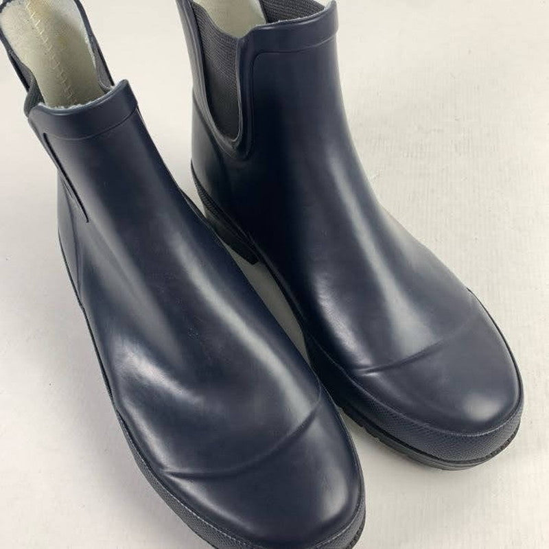 【中古品】【レディース】 MHL エムエイチエル レインブーツ 靴 レインシューズ 雨靴 防水 長靴 サイドゴア 167-260130-mh-07-fuz サイズ：6/39(24.5～25.0cm) カラー：ネイビー 万代Net店