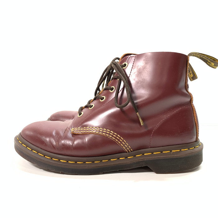 【中古品】【メンズ】 Dr.Martens ドクターマーチン 101 6EYE BOOT 6ホール シューズ 靴 レザー ブーツ 164-240811-gm-29-fuz サイズ：UK7(25.5cm) カラー：ワインレッド 万代Net店