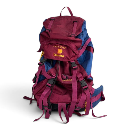 【中古品】【メンズ】 LAFUMA ラフマ バックパック リュック ボルドー 60-65L カバン バッグ ※ほつれ・糸抜け・砂付着あり・使用感あり 188-260803-io-24-fuzh 万代Net店