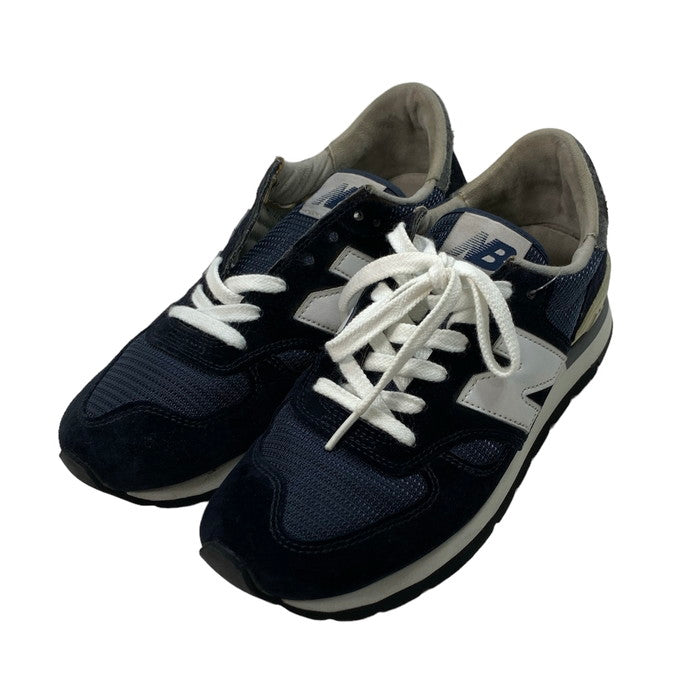 【中古品】【メンズ】 NEW BALANCE ニューバランス M990N スニーカー シューズ 靴 162-240812-gm-32-fuz サイズ：26cm カラー：ネイビー 万代Net店