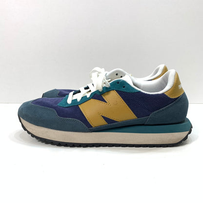 【中古品】【メンズ】 NEW BALANCE ニューバランス MS237LX1 コーデュロイ スニーカー シューズ 靴 162-240812-gm-33-fuz サイズ：27cm カラー：ネイビー 万代Net店