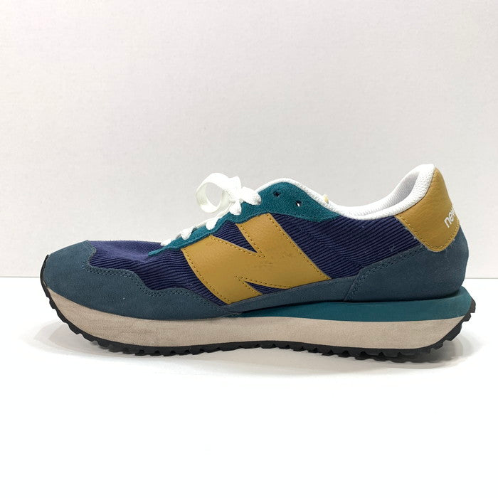 【中古品】【メンズ】 NEW BALANCE ニューバランス MS237LX1 コーデュロイ スニーカー シューズ 靴 162-240812-gm-33-fuz サイズ：27cm カラー：ネイビー 万代Net店