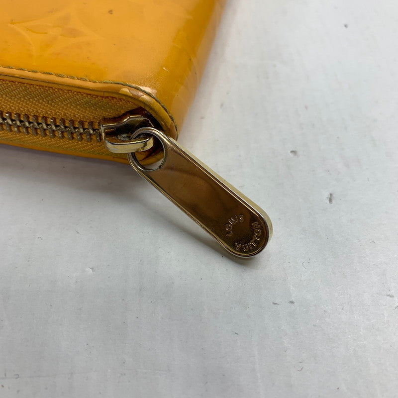 【中古品】【メンズ】 LOUIS VUITTON ルイ・ヴィトン M91733 ヴェルニ ジッピーウォレット 179-240822-st-4-fuz カラー：イエロー 万代Net店