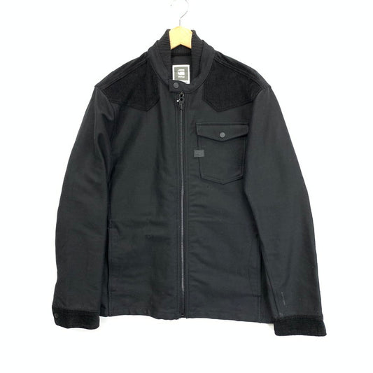 【中古品】【メンズ】 G-STAR RAW コーデュロイ切替ジャケット アウター ブランド 古着 141-240824-gm-23-fuz サイズ：XXL カラー：ブラック 万代Net店