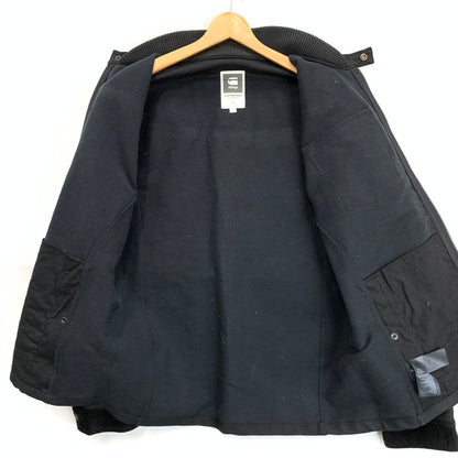 【中古品】【メンズ】 G-STAR RAW コーデュロイ切替ジャケット アウター ブランド 古着 141-240824-gm-23-fuz サイズ：XXL カラー：ブラック 万代Net店