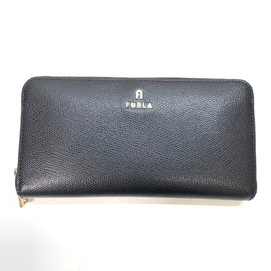 【中古品】【レディース】 Furla フルラ WP00322 CAMELIA ラウンドジップウォレット ブランド 財布 ウォレット 200-250105-gm-06-fuz カラー：ブラック 万代Net店