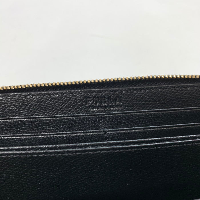 【中古品】【レディース】 Furla フルラ WP00322 CAMELIA ラウンドジップウォレット ブランド 財布 ウォレット 200-250105-gm-06-fuz カラー：ブラック 万代Net店