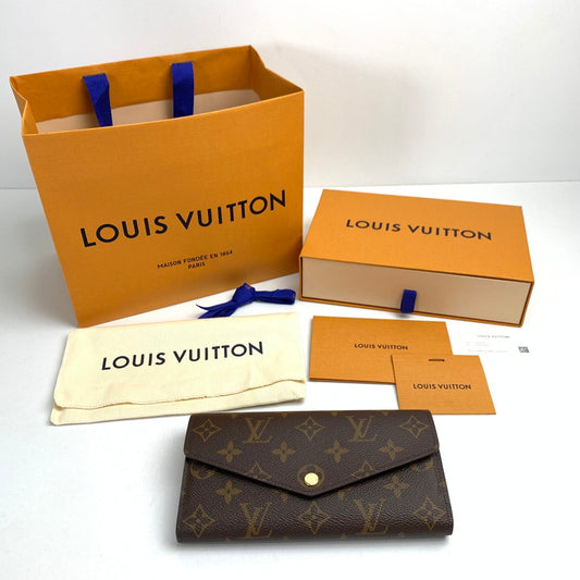 【中古美品】【メンズ/レディース】 LOUIS VUITTON ルイ・ヴィトン モノグラム ポルトフォイユ サラ/長財布 179-240903-gm-9-fuz カラー：ブラウン 万代Net店