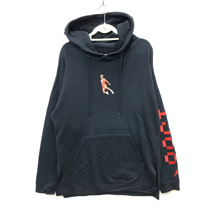 【中古品】【メンズ】 JORDAN AJ0430 010 WINGS LITE 1988 FLEECE TOP プルオーバーパーカー トップス ブランド 古着 148-241014-gm-7-fuz サイズ：M カラー：ブラック 万代Net店
