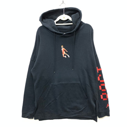 【中古品】【メンズ】 JORDAN AJ0430 010 WINGS LITE 1988 FLEECE TOP プルオーバーパーカー トップス ブランド 古着 148-241014-gm-7-fuz サイズ：M カラー：ブラック 万代Net店