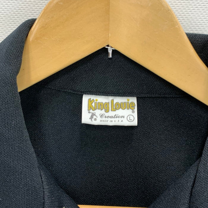 【中古品】【メンズ】 KING LOUIE 70s ボーリングシャツ 半袖シャツ トップス ブランド 古着 145-241110-gm-16-fuz サイズ：L カラー：ブラウン 万代Net店