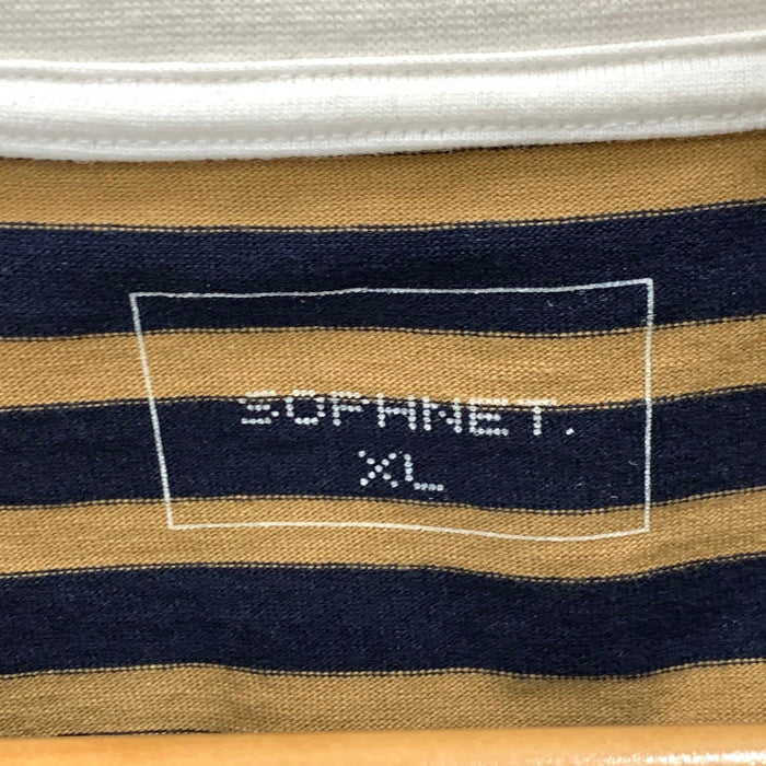 【中古品】【メンズ】 SOPHNET. ソフネット SOPH-222050 22SW LS SCORPION TEE 長袖Tシャツ カットソー トップス ブランド 古着 142-240927-gm-19-fuz サイズ：XL カラー：ボーダー 万代Net店