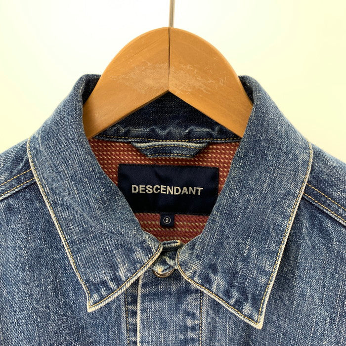 【中古品】【メンズ】 DESCENDANT ディセンダント 232WVDS-JKM01 23AW TRUCKER DENIM JACKET トラッカーデニムジャケット アウター ブランド 古着 142-240909-gm-5-fuz サイズ：2 カラー：ブルー 万代Net店