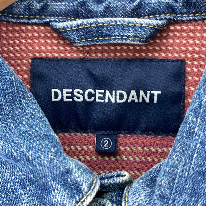 【中古品】【メンズ】 DESCENDANT ディセンダント 232WVDS-JKM01 23AW TRUCKER DENIM JACKET トラッカーデニムジャケット アウター ブランド 古着 142-240909-gm-5-fuz サイズ：2 カラー：ブルー 万代Net店