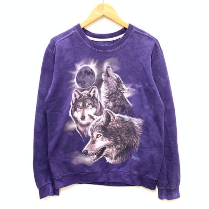 【中古品】【メンズ】 USED THE MOUNTAIN スウェット トップス アウター ブランド 古着 145-241123-gm-36-fuz サイズ：S カラー：パープル 万代Net店