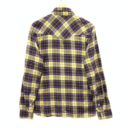 【中古品】【メンズ】 REMI RELIEF レミレリーフ 長袖シャツ トップス ブランド 古着 140-240922-gm-19-fuz サイズ：M カラー：グリーン パープル 万代Net店