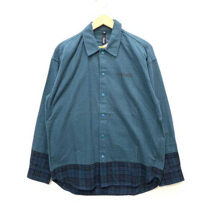 【中古美品】【メンズ】 SILAS サイラス 長袖シャツ トップス ブランド 古着 142-250322-gm-18-fuz サイズ：M カラー：グリーン チェック 万代Net店