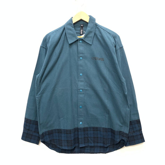 【中古美品】【メンズ】 SILAS サイラス 長袖シャツ トップス ブランド 古着 142-250322-gm-18-fuz サイズ：M カラー：グリーン チェック 万代Net店