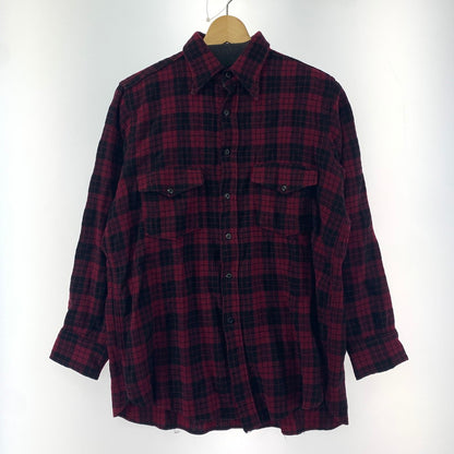 【中古品】【メンズ】 WOOLRICH ウールリッチ 長袖シャツ 144-240914-st-5-fuz サイズ：16 カラー：ワイン 万代Net店