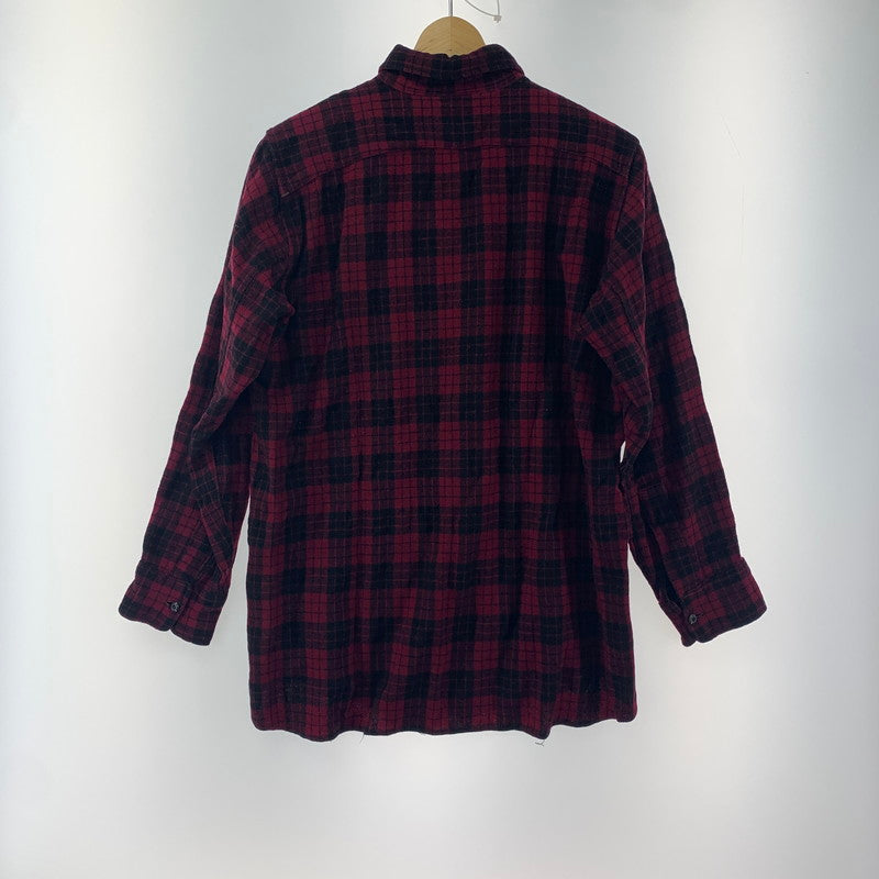 【中古品】【メンズ】 WOOLRICH ウールリッチ 長袖シャツ 144-240914-st-5-fuz サイズ：16 カラー：ワイン 万代Net店