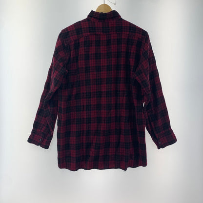 【中古品】【メンズ】 WOOLRICH ウールリッチ 長袖シャツ 144-240914-st-5-fuz サイズ：16 カラー：ワイン 万代Net店