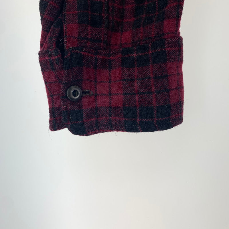 【中古品】【メンズ】 ウールリッチ 長袖シャツ 144-240914-st-5-fuz サイズ：16 カラー：ワイン 万代Net店