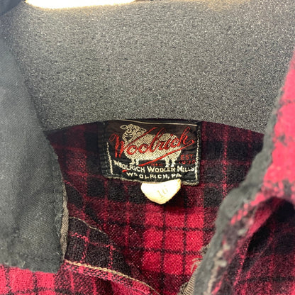 【中古品】【メンズ】 WOOLRICH ウールリッチ 長袖シャツ 144-240914-st-5-fuz サイズ：16 カラー：ワイン 万代Net店