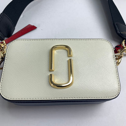 【中古品】【メンズ】 MARC JACOBS マークジェイコブス THE SNAPSHOT SHOULDER BAG ザ スナップショット ショルダー バッグ 180-240914-st-1-fuz カラー：ホワイト・ネイビー・レッド 万代Net店