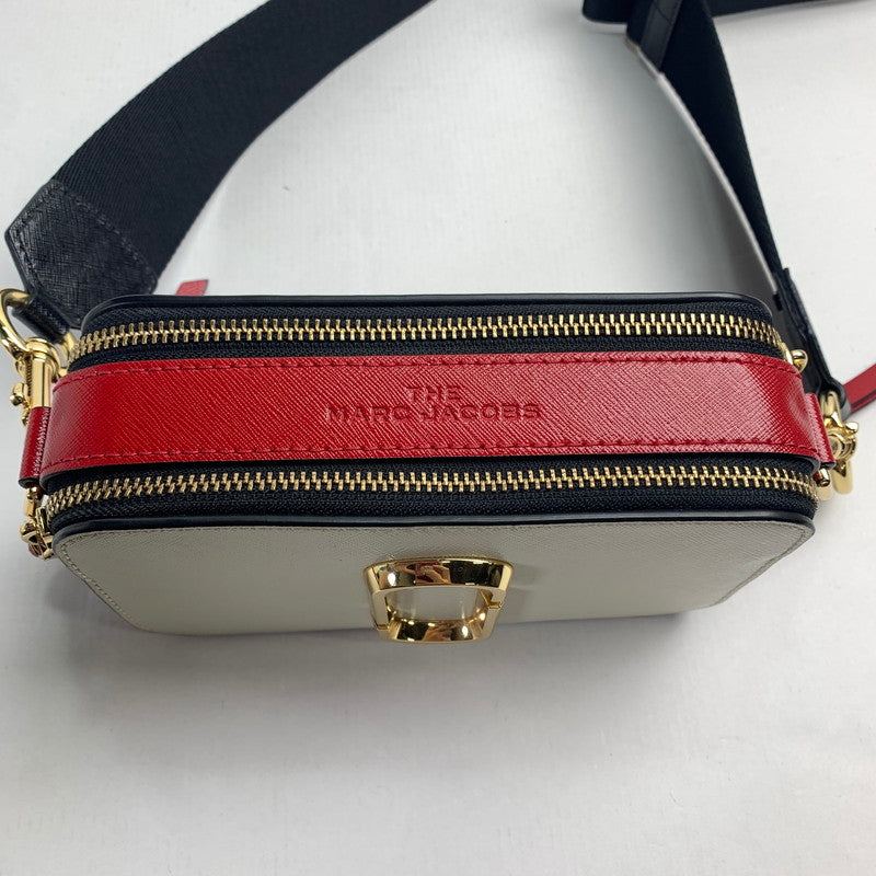 【中古品】【メンズ】 MARC JACOBS マークジェイコブス THE SNAPSHOT SHOULDER BAG ザ スナップショット ショルダー バッグ 180-240914-st-1-fuz カラー：ホワイト・ネイビー・レッド 万代Net店