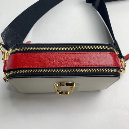 【中古品】【メンズ】 MARC JACOBS マークジェイコブス THE SNAPSHOT SHOULDER BAG ザ スナップショット ショルダー バッグ 180-240914-st-1-fuz カラー：ホワイト・ネイビー・レッド 万代Net店