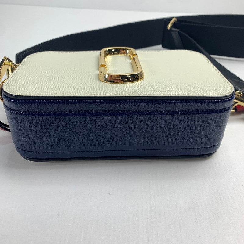 【中古品】【メンズ】 MARC JACOBS マークジェイコブス THE SNAPSHOT SHOULDER BAG ザ スナップショット ショルダー バッグ 180-240914-st-1-fuz カラー：ホワイト・ネイビー・レッド 万代Net店