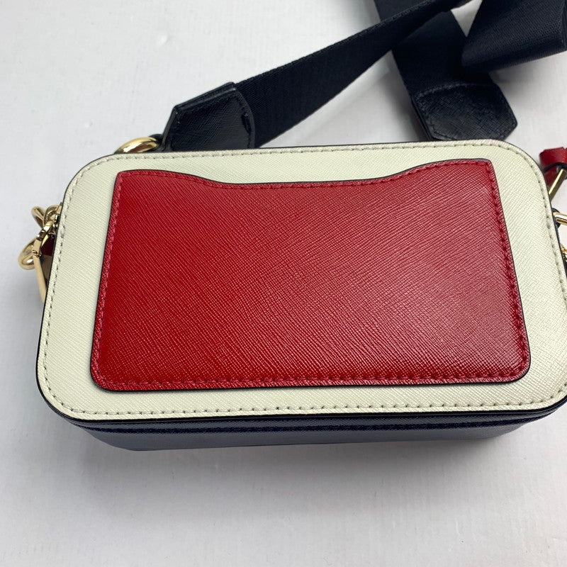 【中古品】【メンズ】 MARC JACOBS マークジェイコブス THE SNAPSHOT SHOULDER BAG ザ スナップショット ショルダー バッグ 180-240914-st-1-fuz カラー：ホワイト・ネイビー・レッド 万代Net店