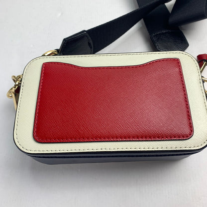 【中古品】【メンズ】 MARC JACOBS マークジェイコブス THE SNAPSHOT SHOULDER BAG ザ スナップショット ショルダー バッグ 180-240914-st-1-fuz カラー：ホワイト・ネイビー・レッド 万代Net店