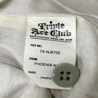 【中古品】【メンズ】 TRIPLE ACE CLUB TA-NJKT02 ジップアップジャケット アウター ブランド 古着 140-240923-gm-30-fuz サイズ：M カラー：グレー 万代Net店