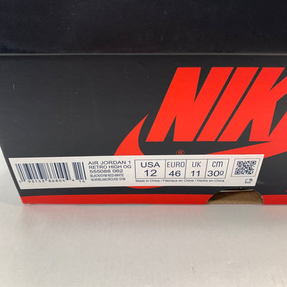 【中古美品】【メンズ】 NIKE ナイキ 555088-062 AIR JORDAN 1 RETRO HIGH OG "BLOOD LINE" エア ジョーダン レトロ ハイ 160-240916-st-8-fuz サイズ：30.0cm カラー：ブラック 万代Net店