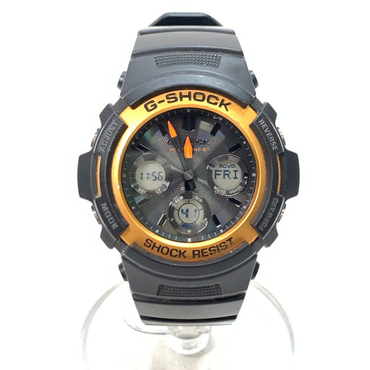 【中古品】【メンズ】 G-SHOCK ジーショック AWG-M100SF 腕時計 196-240918-gm-35-fuz カラー：ブラック 万代Net店