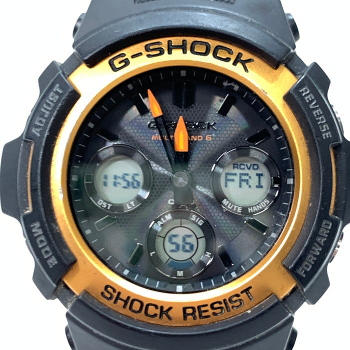 【中古品】【メンズ】 G-SHOCK ジーショック AWG-M100SF 腕時計 196-240918-gm-35-fuz カラー：ブラック 万代Net店