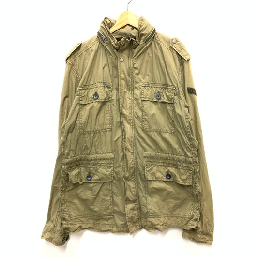 【中古品】【メンズ】 DIESEL ディーゼル MILITARY JACKET ミリタリージャケット アウター ブランド 古着 141-240923-gm-27-fuz サイズ：XL カラー：カーキ 万代Net店