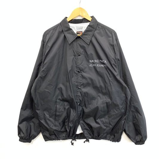 【中古品】【メンズ】 WACKO MARIA ワコマリア JIRO KONAMI COACH JACKETTYPE-2 コーチジャケット アウター ブルゾン ブランド 古着 140-240920-gm-34-fuz サイズ：XL カラー：ブラック 万代Net店