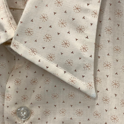 【中古品】【メンズ】 SEARS 長袖シャツ トップス ブランド 古着 PERMA PRESTライン 145-241110-gm-8-fuz サイズ：不明 カラー：ベージュ 万代Net店