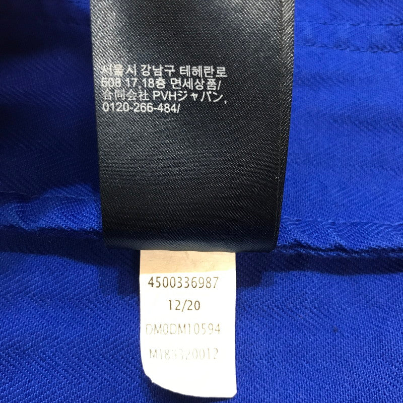 【中古品】【メンズ】 TOMMY JEANS トミージーンズ 胸ポケット ワンポイント ロゴ ジャケット アウター コート ブランド 古着 147-241125-mh-05-fuz サイズ：S カラー：ブルー 万代Net店