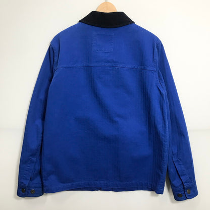 【中古品】【メンズ】 TOMMY JEANS トミージーンズ 胸ポケット ワンポイント ロゴ ジャケット アウター コート ブランド 古着 147-241125-mh-05-fuz サイズ：S カラー：ブルー 万代Net店