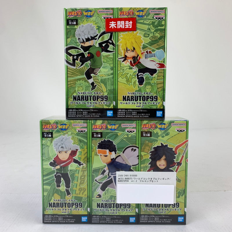 【中古品】 未開封 NARUTO ワールドコレクタブルフィギュア NARUTOP99 vol.2 フルコンプセット フィギュア 051-250106-mh-36-fuz 万代Net店