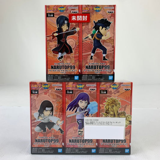 【中古品】 未開封 NARUTO ワールドコレクタブルフィギュア NARUTOP99 vol.3 フルコンプセット フィギュア 051-250106-mh-39-fuz 万代Net店