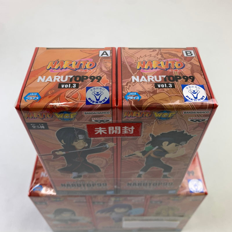 【中古品】 未開封 NARUTO ワールドコレクタブルフィギュア NARUTOP99 vol.3 フルコンプセット フィギュア 051-250106-mh-39-fuz 万代Net店