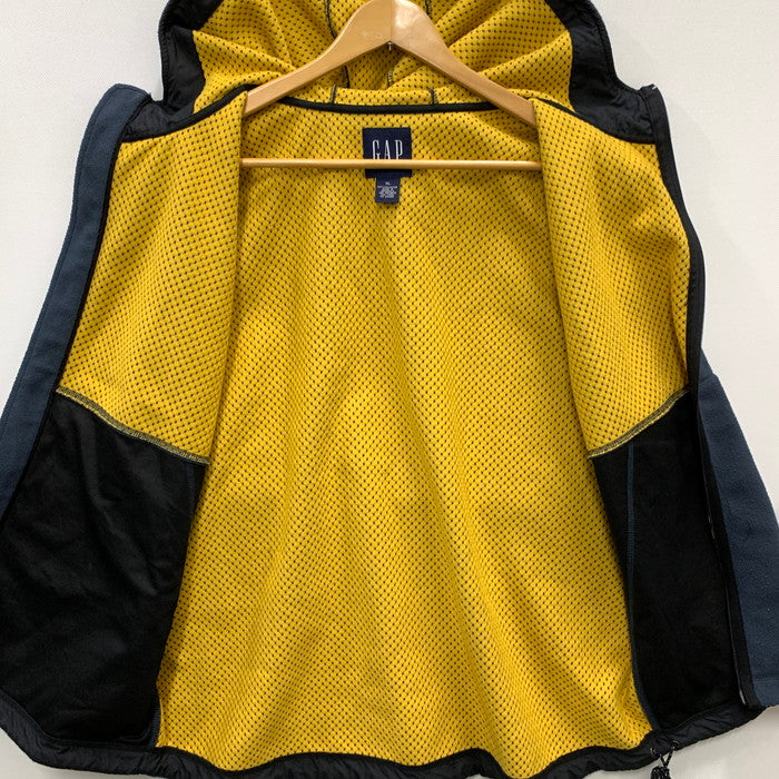 【中古品】【メンズ】 OLD GAP ジップベスト フリース アウター ブランド 古着 145-240927-gm-28-fuz サイズ：XL カラー：ネイビー 万代Net店