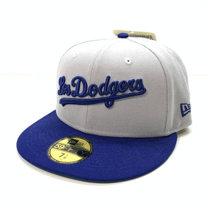 【中古品】【メンズ】 NEW ERA ニューエラ LOS DODGERS キャップ ブランド 帽子 185-240928-gm-14-fuz サイズ：7 1/8 (56.8cm) カラー：グレー ブルー 万代Net店